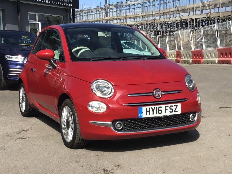 2016 Fiat 500 1.2 Lounge Hatchback 3dr Petrol Manual Euro 6 s/s 69 bhp